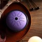 HLURU 5.5'' Steel Tongue Drum 6 Notes Handpan Tankdrum Yoga Instrument With Bag&Mallets