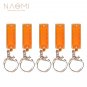 Naomi 5 PCS 4 Hole 8 Tone Mini Harmonica Keychain Key Rings For Toy Gift Musical Instrument