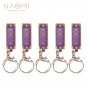 Naomi 5 PCS 4 Hole 8 Tone Mini Harmonica Keychain Key Rings For Toy Gift Musical Instrument