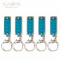 Naomi 5 PCS 4 Hole 8 Tone Mini Harmonica Keychain Key Rings For Toy Gift Musical Instrument