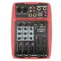 WENYANWEN Mini 2 Channel USB Delay and Repeat Efferts Audio Mixer Console With Channel Volume Contrl
