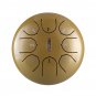 6 Inch 8 Notes G Tune Steel Tongue Drum Handpan Instrument with Drum Mallets and Bag