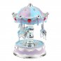 Merry-Go-Round Carousel Music Box with Light For Gift Decoration Toy