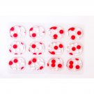12pcs/set Snare Drum Mute Pad Drum Damper Gel Pads Snare Tom Drum Muffler Mute Transparent Percussio