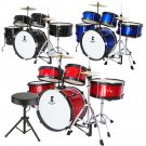 Jeanpole Musical Drum Kit Set Toy Musical Kids Instrument Boy Junior Instruments