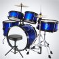 Jeanpole Musical Drum Kit Set Toy Musical Kids Instrument Boy Junior Instruments