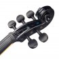 NAOMI Full Size 4/4 Violin Electric Violin Fiddle Maple Body Fingerboard Pegs Chin Rest with Bow Cas