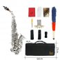 Slade Saxophone Soprano Instrument B-flat Saxophone for Beginner with Cleaning Accessories