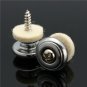 2pc Mushrooms Shape Round Head Guitar Bass Strap Buttons Locks Guitar Parts Strap Pin