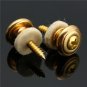 2pc Mushrooms Shape Round Head Guitar Bass Strap Buttons Locks Guitar Parts Strap Pin