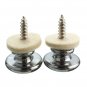 2pc Mushrooms Shape Round Head Guitar Bass Strap Buttons Locks Guitar Parts Strap Pin