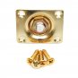 Rectangle Style Jack Plate Guitar Socket Bass Jack 1/4 Output Input Jack Socket For Electric Guitar 