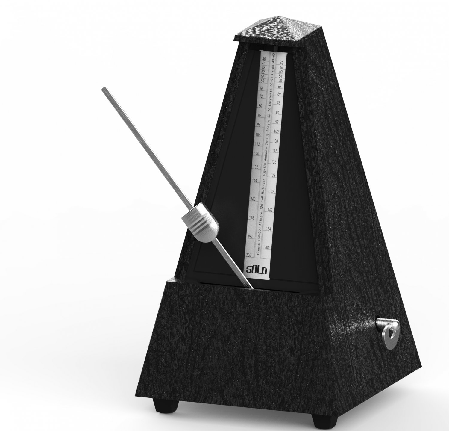 SOLO Tower Type Guitar Metronome Bell Ring Rhythm Mechanical Pendulum Metronome for Guitar Bass Pian