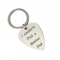 1Pcs Stainless Steel Guitar Picks with Keychain