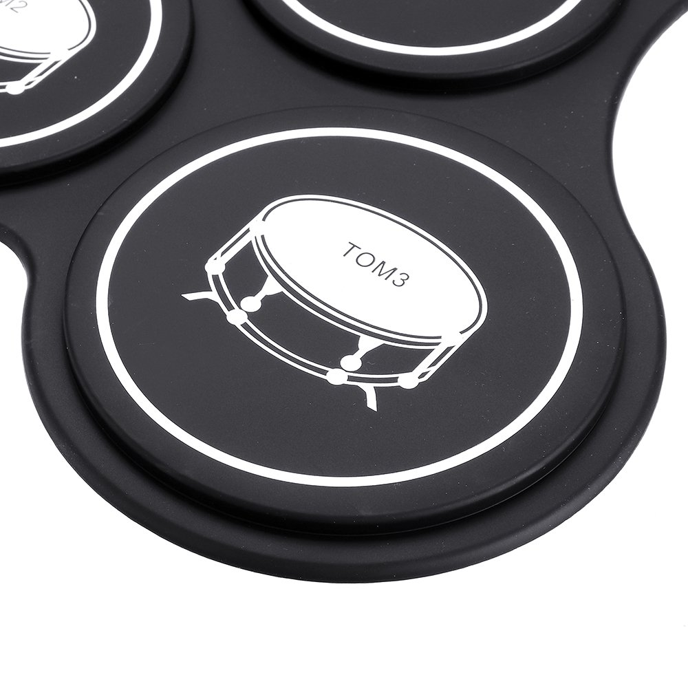 iword G3009L 9 Pad Electronic Roll Up Drum Portable Electronic Drum Kit USB MIDI Drum with Drumstick