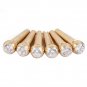 1PC Debbie GXZ-6 Guitar Bridge Pins with Copper Brass Pearl Shell Dot String Nails Pin for Folk Acou