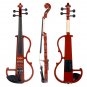 Naomi Violin Full Size 4/4 Solid Wood Electric Violin Basswood Body Ebony Fingerboard Pegs with Ebon