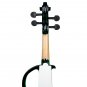 Naomi Violin Full Size 4/4 Solid Wood Electric Violin Basswood Body Ebony Fingerboard Pegs with Ebon