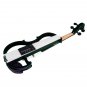 Naomi Violin Full Size 4/4 Solid Wood Electric Violin Basswood Body Ebony Fingerboard Pegs with Ebon