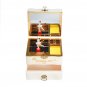 Hand Crank Rotating Dancers Ballerina Music Box Metal Antique Jewelry Box New Year Gift for Girl