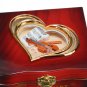 Hand Crank Rotating Dancers Ballerina Music Box Metal Antique Jewelry Box New Year Gift for Girl