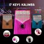 IRIN 17 Keys Mahogany Kalimba Wooden Thumb Piano Finger Percussion