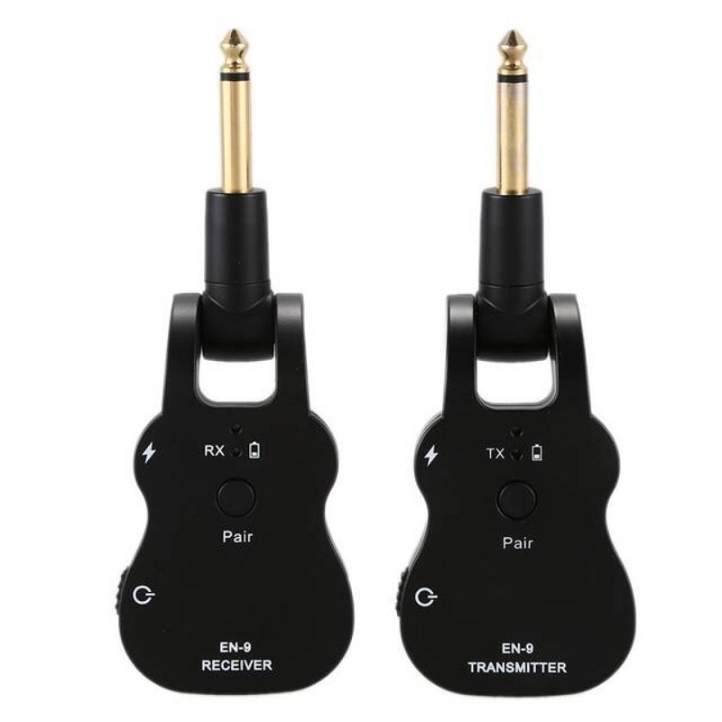 EN-9 2.4Ghz Wireless Audio Transmission Receiver System with 280  Rotating Plug for Electric Guitar 