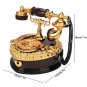 Retro Heart Shaped Telephone Model Music Box Home Ornament Decoration Music Box Toy