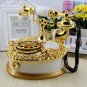 Retro Heart Shaped Telephone Model Music Box Home Ornament Decoration Music Box Toy