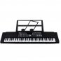 61 Keys Digital Keyboard Electronic Piano Double Horn Stereo Sound with Microphone Music Stand for C