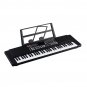 61 Keys Digital Keyboard Electronic Piano Double Horn Stereo Sound with Microphone Music Stand for C