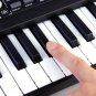 61 Keys Digital Keyboard Electronic Piano Double Horn Stereo Sound with Microphone Music Stand for C
