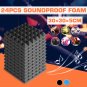 24PCS 300x300x50mm Soundproofing Foam Studio Acoustic Foam Soundproof Absorption Treatment Panel Til