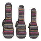 21 23 26 Inch Double Strap Hand Folk Canvas Ukulele Case Soft Padded Carry Protect Backpack Cover Gi