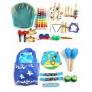 8/19Pcs Kids Children Musical Instrument Toys Set Drum Bell Hammer Trumpet