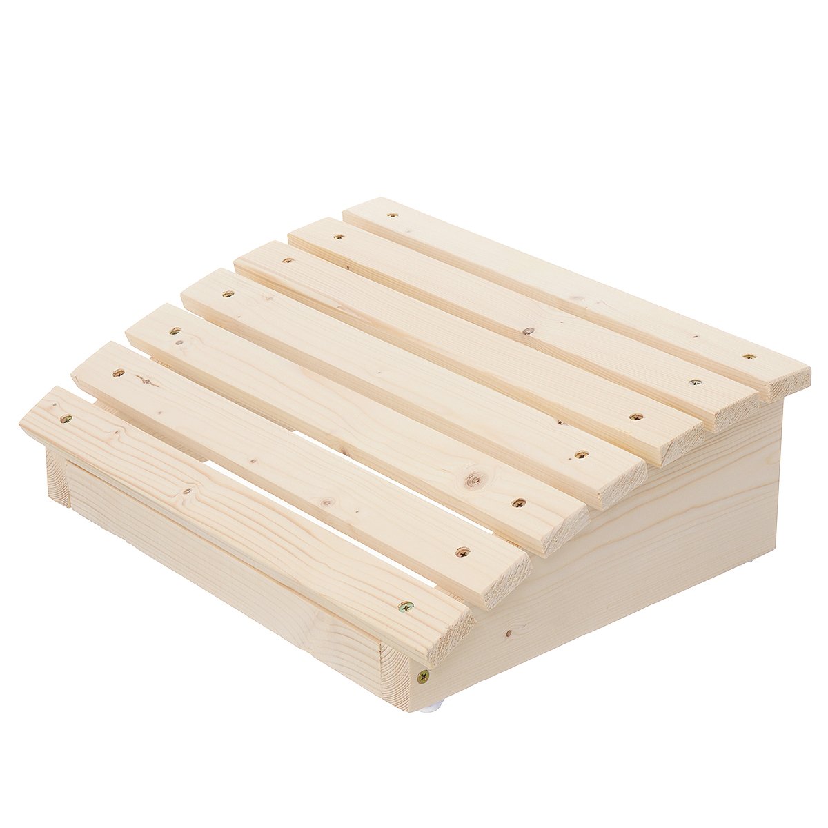 Flat / Slanted Footrest Pine Wood Foot Stool Piano Furniture Home Office Under Table