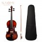 NAOMI Acoustic Violin 4/4 Full Size Solid Wood Violin Fiddle Gloss Finish Violin