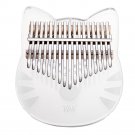 17 Keys Acrylic Crystal Kalimbas Thumb Piano With Bag Hammer And Music Book Perfect For Music Lover 