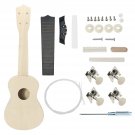 21 Inch Hand-assembled Painting Basswood Ukulele for Ukulele DIY