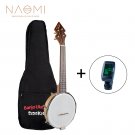 NAOMI Banjolele BanjoUke SideKicks Tenor Banjolele W/Gig Bag + Tuner +Strap BANJOUKE Ukulele Banjo F