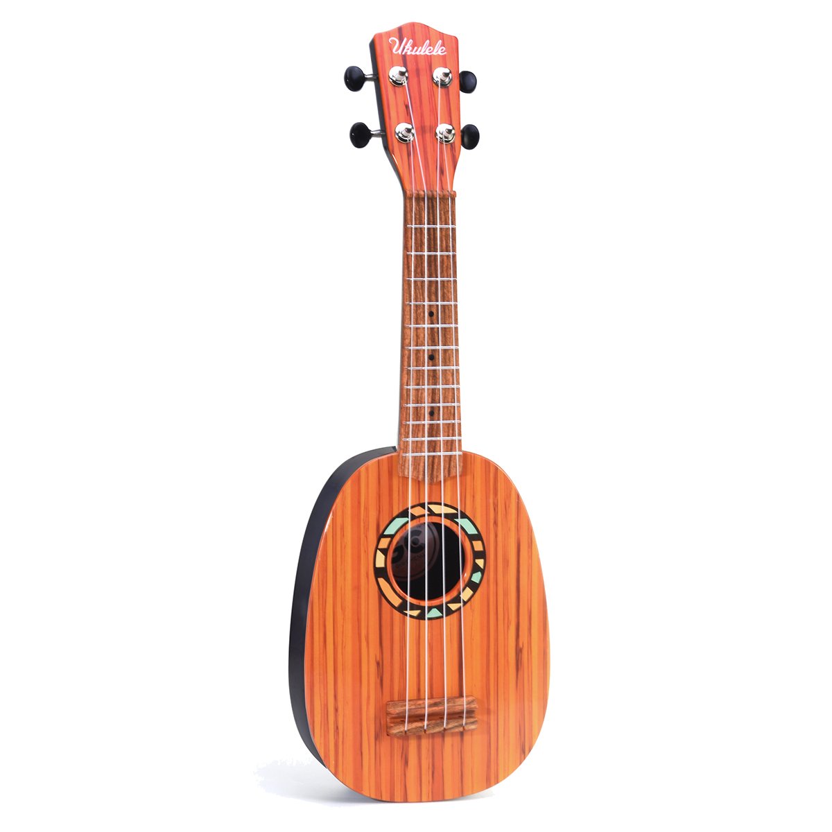 21 Inch Ukulele Woodgrain Beginner Ukuleles Uke Hawaii Guitar w/ Puzzle