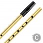 NAOMI Tin Whistle Penny Whistle High C Key Brass Whistle Six-holed Woodwind Instrument For Beginner
