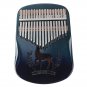 Byla 17 Keys Kalimbas Mahogany Thumb Tiano Solid Wood Mbira Muscial Instrument