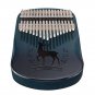 Byla 17 Keys Kalimbas Mahogany Thumb Tiano Solid Wood Mbira Muscial Instrument