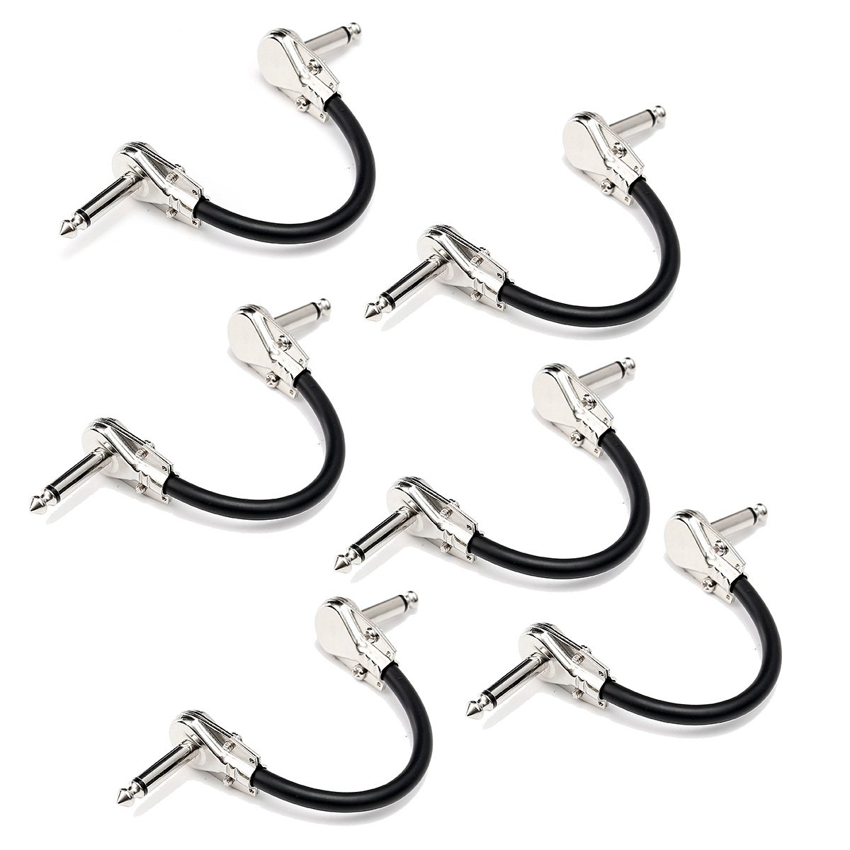 1PCS Low Noise Guitar Effect Pedal Board Patch Cable Cord With Right Angle Plug