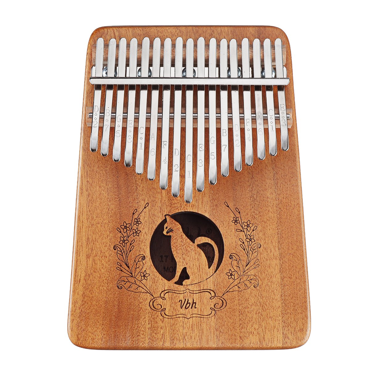 17 Keys Kalimbas Thumb Piano African Rosewood Mahogany Whole Board Finger Piano Student Beginner Mus