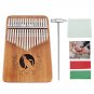 17 Keys Kalimbas Thumb Piano African Rosewood Mahogany Whole Board Finger Piano Student Beginner Mus
