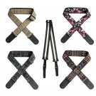 Flanger Electric Acoustic Guitar Strap Vintage National Style PU Leather Strap with Guitar Pick Hold