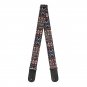 Flanger Electric Acoustic Guitar Strap Vintage National Style PU Leather Strap with Guitar Pick Hold