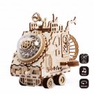 DIY 3D Wooden Chip Puzzle Music Box Toys for Kids DIY Crafts Ornament